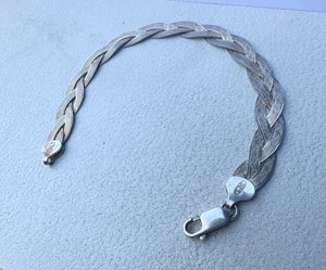 Braided sterling bracelet