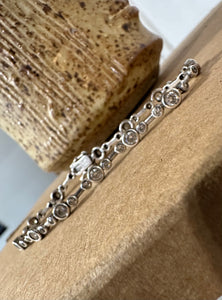 Stunning tennis sterling bracelet