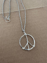 Load image into Gallery viewer, Peace out necklace