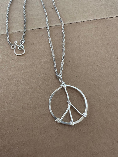 Peace out necklace