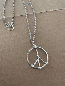 Peace out necklace