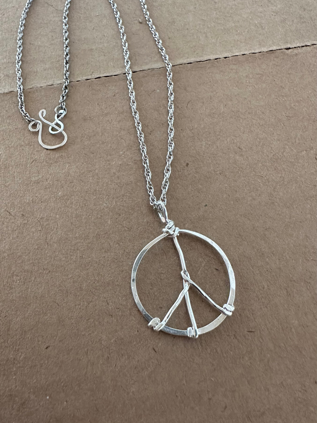 Peace out necklace