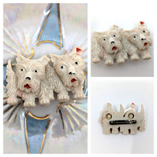 Load image into Gallery viewer, Celluloid Scottie brooch