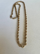 Load image into Gallery viewer, Twisted Rope gold chain