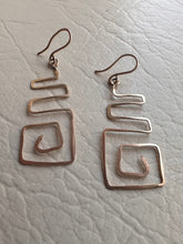 Load image into Gallery viewer, Inca inspired geometric earrings