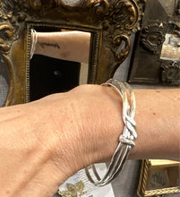 Load image into Gallery viewer, Triple wrap sterling cuff