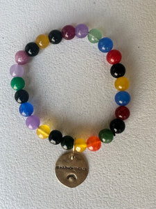 Rainbow stone bracelet