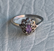 Load image into Gallery viewer, Amethyst sterling ring