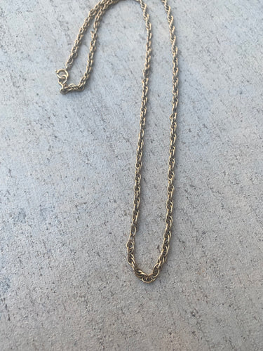 Vintage gold rope chain