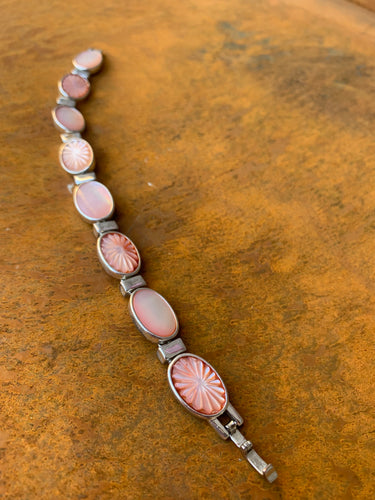 Monet carved shell bracelet