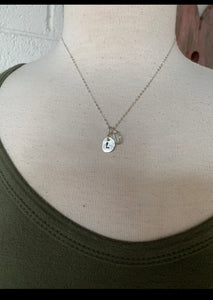 Initial/word/date  necklace