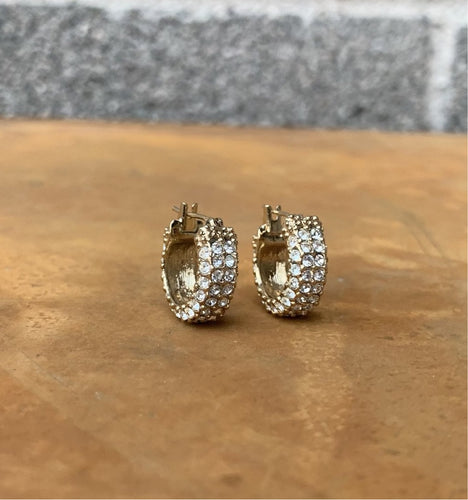 Pavé Huggies