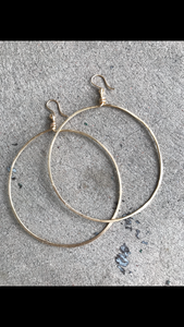 Extra large hoops (gold or silver)