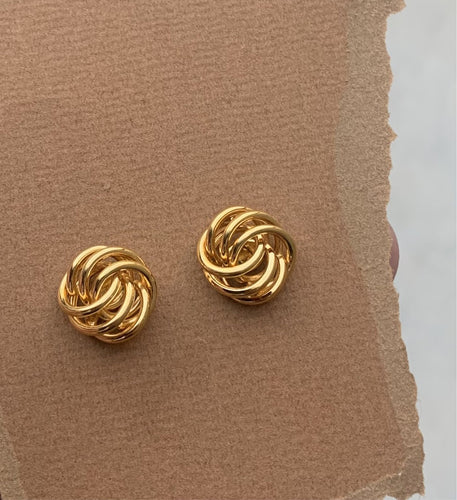Monet love knot earrings