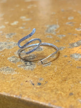 Load image into Gallery viewer, Sterling snake ring (adjustable)