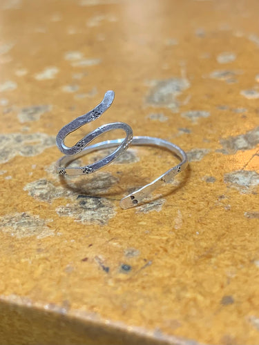 Sterling snake ring (adjustable)