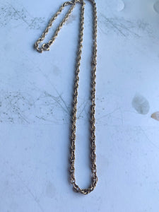 Vintage gold rope chain