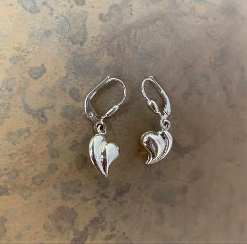 Gold heart earrings