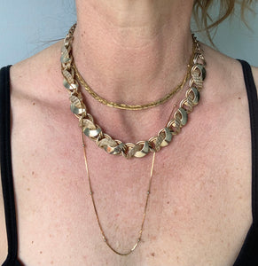 Interwoven chain necklace