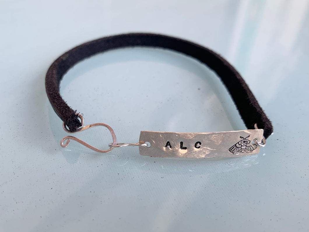 Personalized Leather cuff