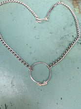 Load image into Gallery viewer, Silver or gold ring necklace