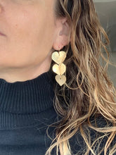 Load image into Gallery viewer, Triple heart earrings