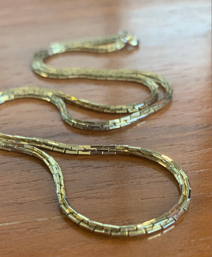 Gold Boston link chain
