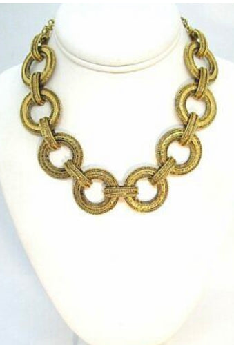 Kenneth Lane Etruscan circle chain