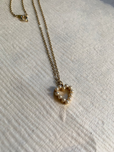 Pearl heart necklace