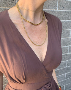 Vintage gold rope chain