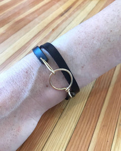 Wrap bracelet with circle
