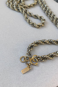 Monet goldtone rope chain