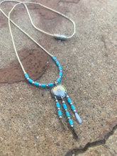 Load image into Gallery viewer, Sterling Navajo Turquoise Necklace