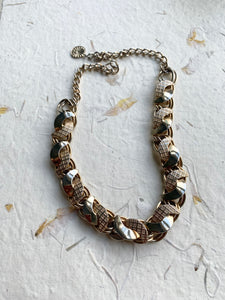 Interwoven chain necklace