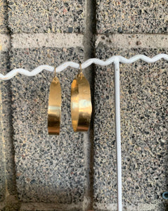 hammered brass hoop