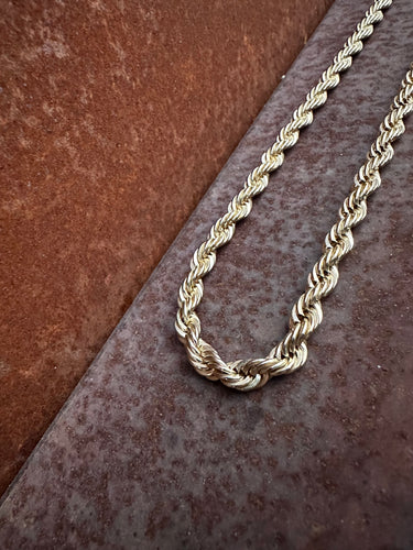 Twisted Rope gold chain