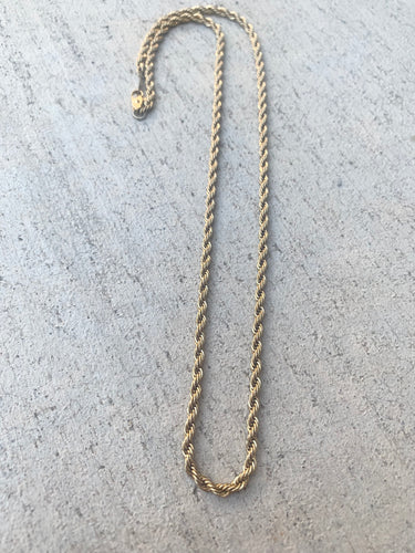 Gold rope chain