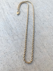 Gold rope chain