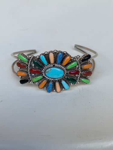 Peyote Bird multi stone cuff