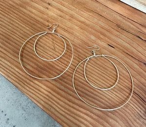 Huge Double Hoops