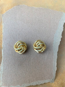 Monet love knot earrings