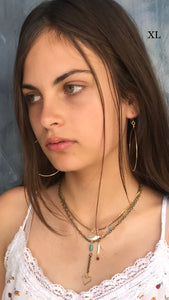 Extra large hoops (gold or silver)