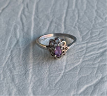 Load image into Gallery viewer, Amethyst sterling ring
