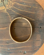 Load image into Gallery viewer, Gold bangle etched “Hazel”