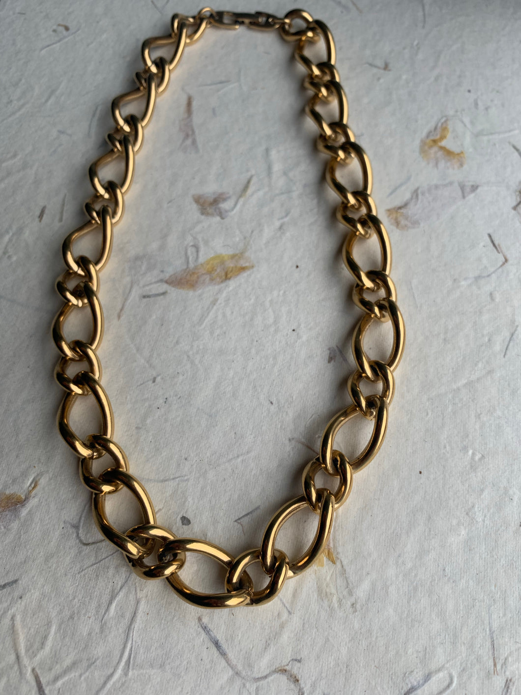 Napier thick goldtone chain